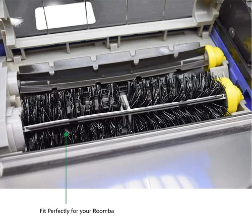 Vista 4 de Cepillo de cerdas de repuesto y batidor flexible compatible con iRobot Roomba 600 y 700 Series 614 618 630 635 640 645 650 652 655 660 665 670 671