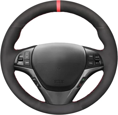 Vista 17 de MEWANT Funda cosida para volante Hyundai Genesis Coupe 2010-2016/Accesorios de volante para Hyundai Genesis Coupe