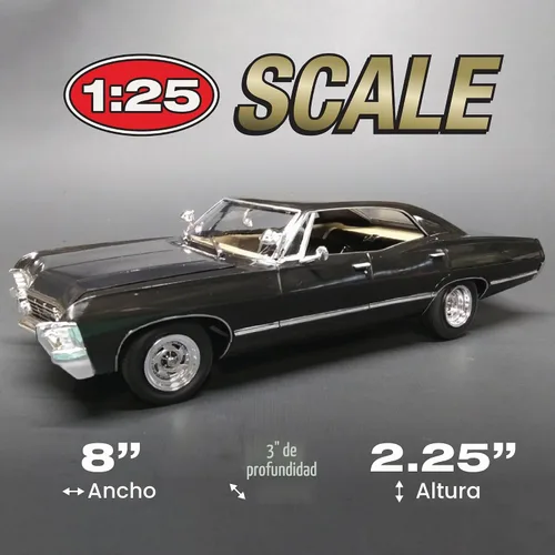 Vista 4 de AMT - Kit de modelo del 1967 Chevy Impala de 4 puertas Supernatural, escala 1:25