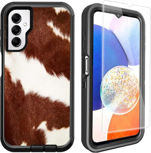 Vista 10 de Funda compatible con Samsung Galaxy A14 5G con protector de pantalla, protección de grado militar, resistente de 3 capas a prueba de golpes