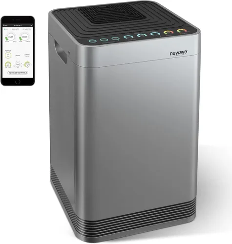 Vista 10 de Nuwave OxyPure - Purificador de aire para habitación extra grande de 2934 pies cuadrados, purificador de aire inteligente con filtración de 5
