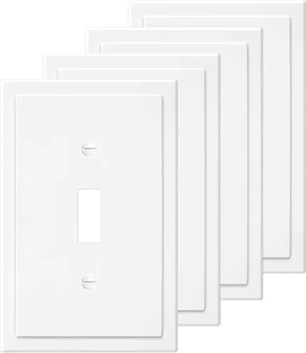 Vista 15 de Placa Decorativa de Pared de Borde Moderno de 2 Enchufes, Cubierta para Interruptor de Salida, Doble Decorador, Placa Frontal Eléctrica