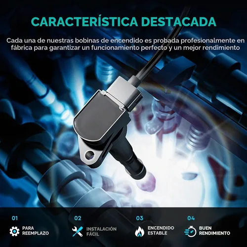 Vista 3 de Juego de 3 bobinas de encendido compatibles con Buick Allure LaCrosse LeSabre Lucerne, Chevy Camaro Impala Lumina, Oldsmobile Intrigue Silhouette