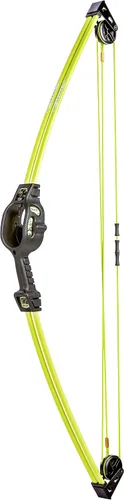 Vista 13 de Bear Archery Spark - Juego de arco juvenil, recomendado para edades de 5 a 10 años, ambidiestro, incluye 2 flechas, protector de brazos, carcaj