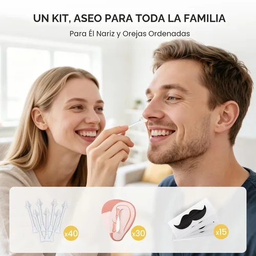 Vista 8 de Mini kit de depilación facial para mujeres, kit de depilación facial para depilación, kit de cera de cejas y labios con cuentas de 3.53 onzas, 50