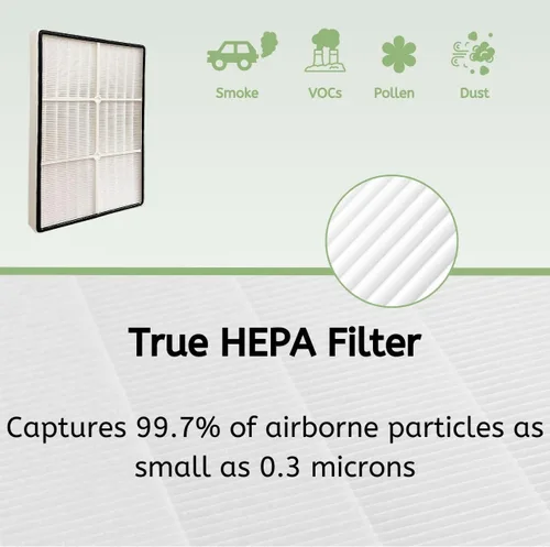 Vista 5 de Nispira Filtro HEPA verdadero (pequeño) con 4 filtros de precarbono compatibles con los modelos Whirlpool Whispure purificador de aire AP150 AP250