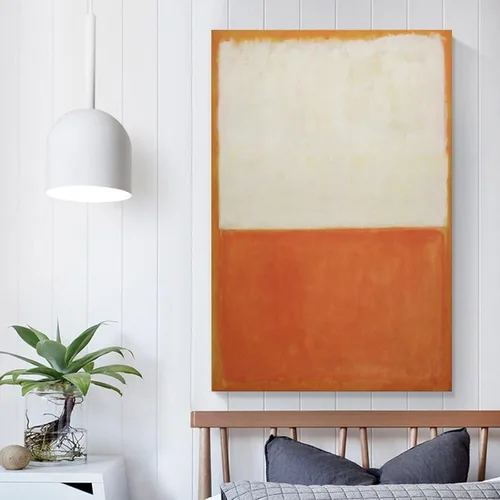 Vista 5 de Mark Rothko Prints Póster Zonder-Titel-Olieverf-op-doek-1955 - Póster de pared en lienzo, pósteres de pintura fotográfica, póster, decoración