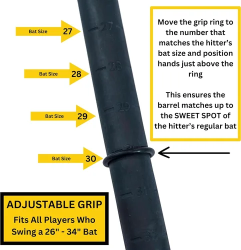 Vista 2 de Rope Bat - El entrenador original patentado de swing de cuerda Rope Bat con 12 pelotas de entrenamiento suaves - Entrenador de swing de béisbol