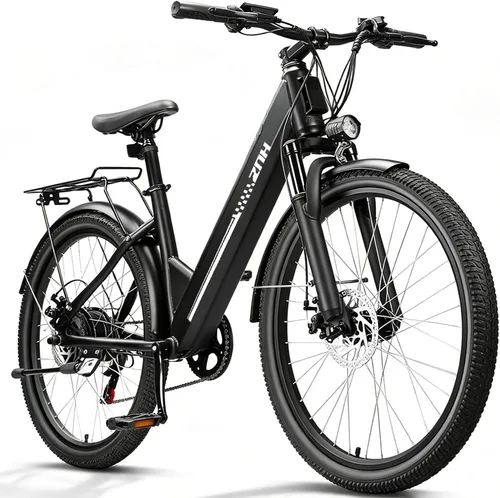 Vista 11 de ZNH Bicicleta eléctrica de 750 W 1000 W para adultos, batería extraíble de 48 V 13 Ah, bicicleta eléctrica de neumático de 26 pulgadas, hasta 60