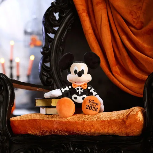 Vista 3 de Disney Store Peluche oficial de Halloween, juguetes de peluche de Disney Mickey Mouse