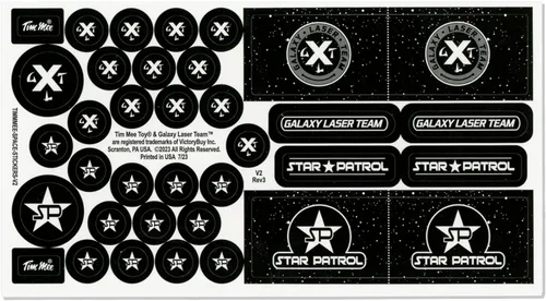 Vista 7 de TimMee Galaxy Laser Team Space Figuras – Negro vs Plata 50 piezas – Hecho en Estados Unidos