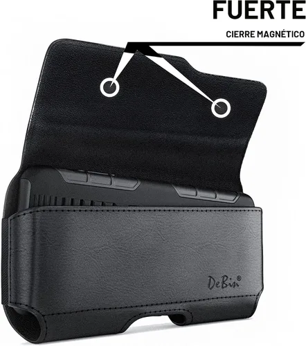 Vista 4 de DeBin Funda para Galaxy S25 S24 5G S23, S22, S21, S20, S10, S9, A10e, A01, Note 10, Funda para cinturón de teléfono celular Funda con clip