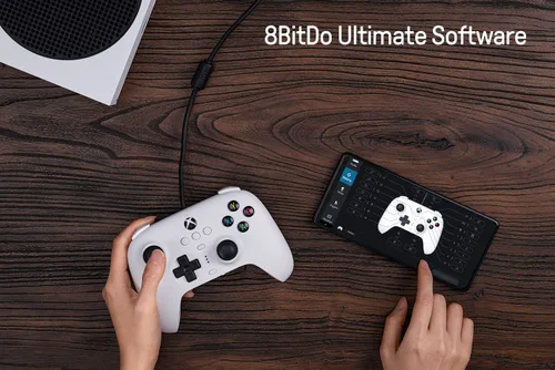 Vista 5 de 8Bitdo Ultimate Wired Controller for Xbox Series XS, Xbox One and Windows, PC Gaming Gamepad with Back Buttons, Trigger Vibration, 3.5mm Audio Jack