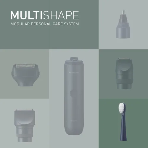 Vista 3 de Panasonic ER-6CT02 Cabezal de cepillo de dientes eléctrico húmedo y seco de repuesto con cepillo extrafino (x4), compatible con sistema modular