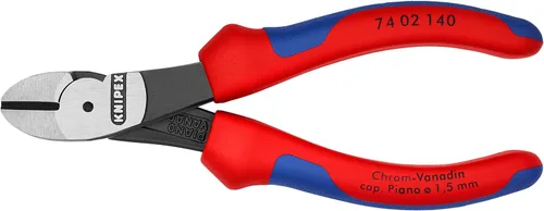 Vista 13 de KNIPEX Herramientas - Cortadores diagonales de alto apalancamiento, multicomponente (7402180) agarre cómodo de 7.25 pulgadas