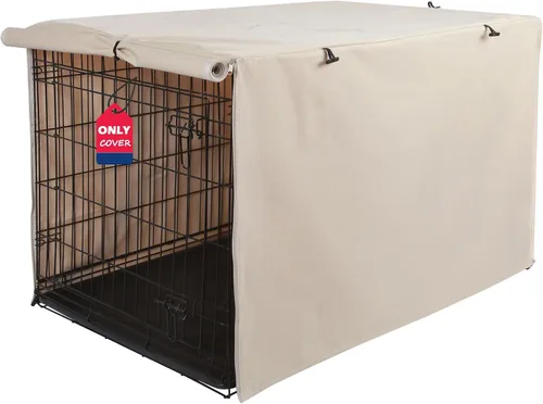 Vista 10 de Deblue Funda para jaula de perro de 24 pulgadas con bolsa de almacenamiento, funda de poliéster resistente para perreras de mascotas, ajuste
