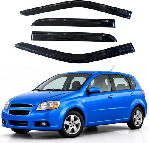 Vista 43 de IG - Visera para ventana para Ford Bronco y F150-F350 1980-1996, deflector lateral tipo cinta adhesiva, resistente, contra lluvia y viento