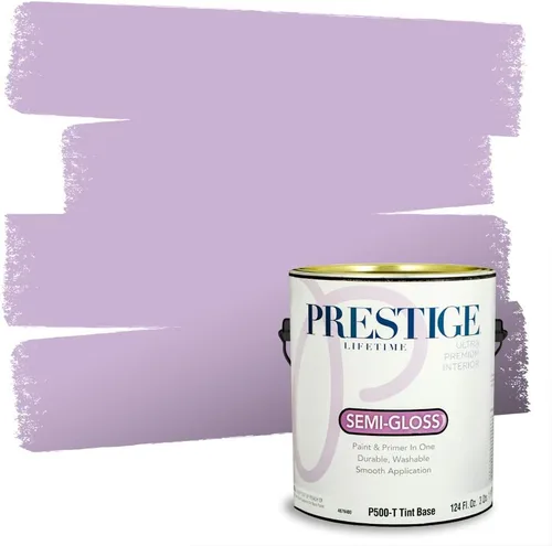 Vista 85 de PRESTIGE Pinturas de pintura interior e imprimación en uno, 1 galón, plano, combinación comparable de Sherwin Williams* Kimono Violet*