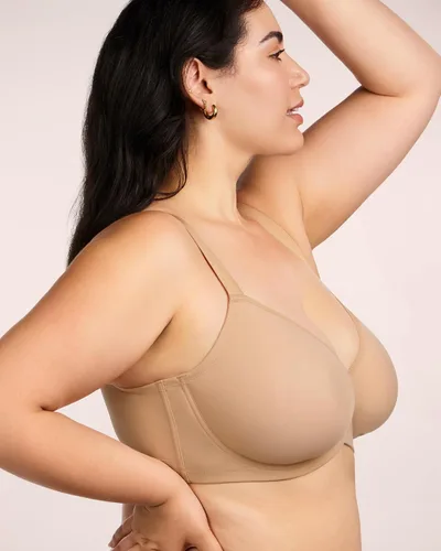 Vista 4 de HSIA Minimizer Bras for Women Full Coverage, Plus Size T-Shirt Bra Unlined Bra with Underwire