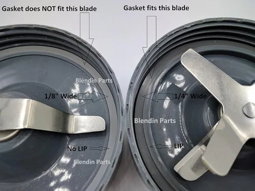 Vista 4 de Blendin Conjunto de 3 de juntas con borde, se adapta a las batidoras Nutribullet