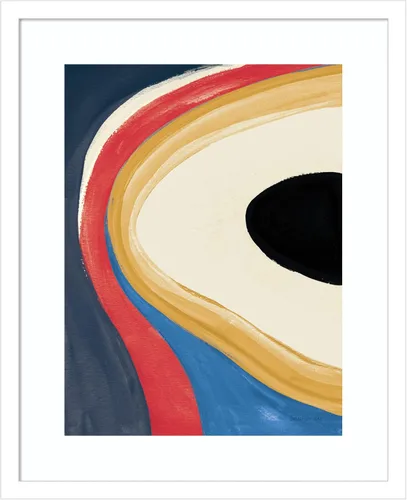 Vista 8 de Amanti Art Framed Wall Art Print 21x17 In the Groove II Retro by Danhui Nai, Abstract Wall Art, Modern Contemporary Decor, Small Poster Painting