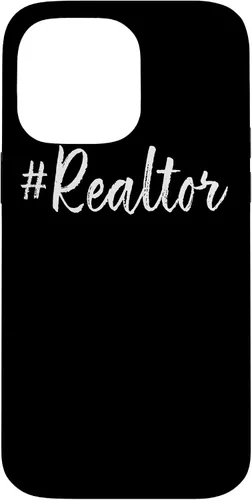 Vista 21 de Hashtag Realtor Real Estate Agent Business Gifts Funny Quote Case for iPhone 17