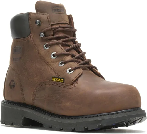 Vista 2 de Wolverine McKay Botas de trabajo impermeables con punta de acero de 6 pulgadas para hombre
