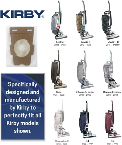 Vista 3 de Cinta de aspiradora Kirby de 2 unidades Pieza de repuesto original OEM #301291G Compatible con todos los modelos de aspiradora vertical Kirby