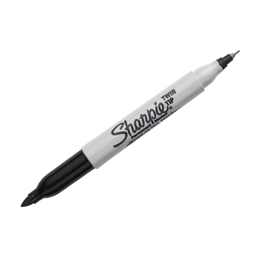 Vista 3 de Sharpie Punta Doble Permanente Punta Fina Punta Ultra Fina Negro