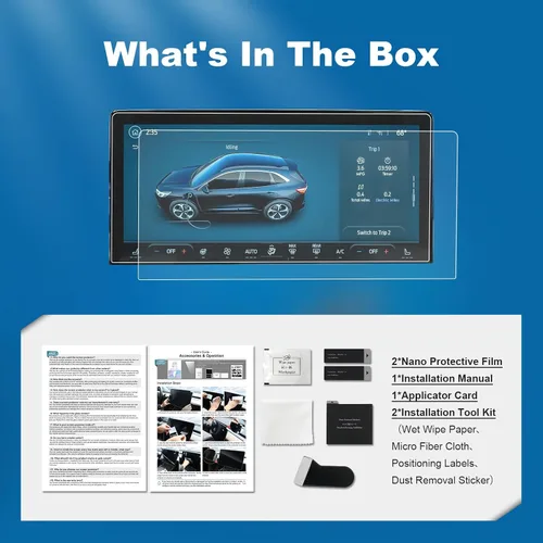 Vista 7 de Protector de pantalla de escape Coleya 2023 2024 2025 2026, para Ford Escape (ST-Line Elite/Platinum/Plug-in Hybrid/ST-Line Select/ST-Line/Active)