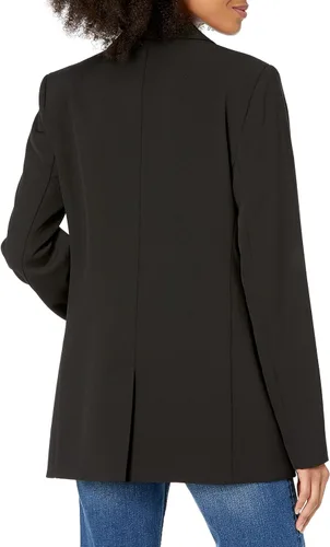 Vista 4 de The Drop blazer Blake largo para mujer