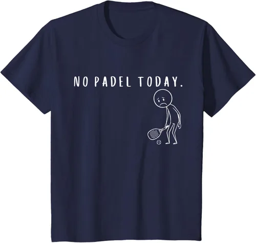 Vista 77 de No Padel Today Funny Padel Stickman Padel Playera Jugador de Tenis