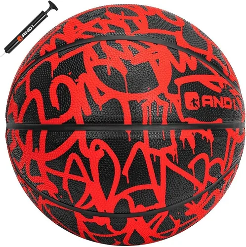Vista 19 de AND1 Fantom Graffiti - Baloncesto de goma para uso en interiores y exteriores, construcción de canal profundo y durabilidad