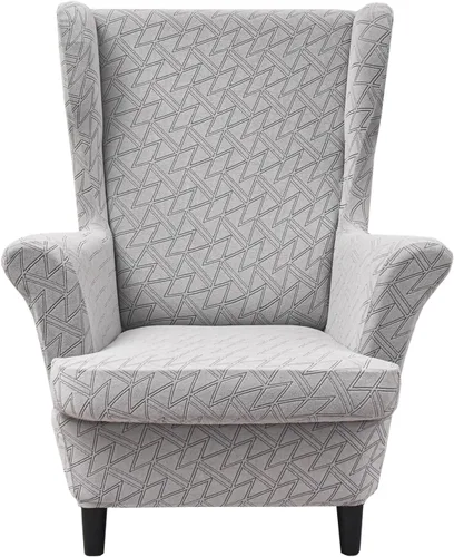 Vista 26 de HZDHCLH Fundas para silla de ala de 2 piezas, fundas de silla de ala de elastano elásticas para sillón del salón, fundas lavables para sofá