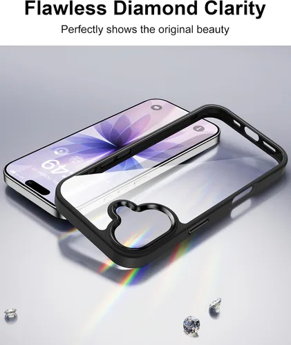 Vista 261 de HOOMIL Funda para iPhone 7 Plus/iPhone 8 Plus de 5.5 Pulgadas, sin amarillamiento, protección contra caídas, cubierta trasera dura transparente
