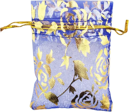 Vista 16 de QIANHAILIZZ Paquete de 100 bolsas de regalo de organza con forma de corazón de flores de 2.8 x 3.5 pulgadas, bolsa de regalo para dulces, bolsa
