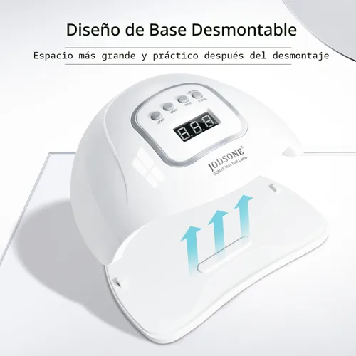 Vista 5 de JODSONE Lámpara de uñas LED U V, secador de uñas para esmalte de gel, luz LED con sensor automático y 4 temporizadores