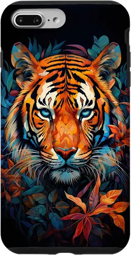 Vista 12 de Watercolor Tiger Face Design Wild Animal Big Cat Tiger Case for iPhone 17