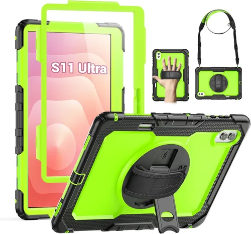 Vista 9 de SEYMAC - Funda protectora resistente a prueba de golpes para Samsung Galaxy Tab S6 Lite de 10.4 pulgadas 2024/2022/2020 (SM-P620/P610/P615), Negro