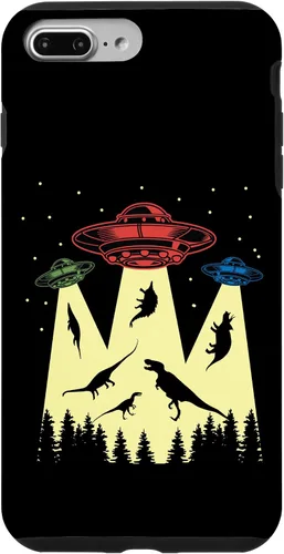 Vista 12 de Funda vintage de secuestro alienígena de dinosaurio para iPhone 17