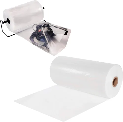 Vista 8 de APQ - Rollo de tubo de polietileno transparente, 2 pulgadas x 2200 pies. Tubo de bolsa de polietileno de 2 mil. Rollo de tubo de polietileno