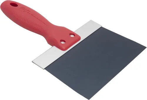 Vista 2 de Cuchillo de cinta de acero azul de 6" con mango de plástico