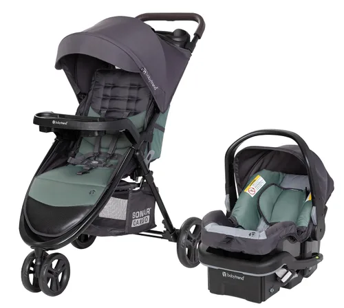 Vista 8 de Sistema de viaje Baby Trend Passport Cargo (con asiento de auto para bebé EZ-Lift™ Plus), Bambú Negro