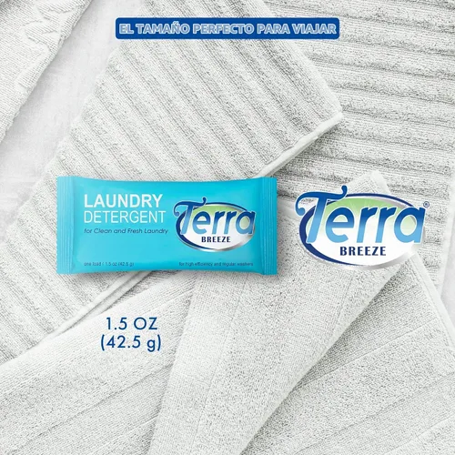 Vista 5 de Detergente en polvo para ropa, paquete de 1.5 onzas envueltas individualmente (caja de 50)