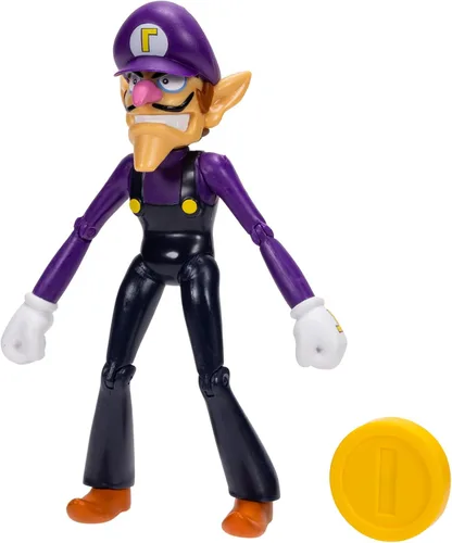 Vista 10 de Super Mario Waluigi - Figura de acción de 4 pulgadas con moneda