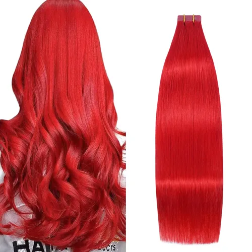 Vista 25 de Extensiones de cabello humano real color negro azabache, extensiones de cabello humano 100% Remy, sedosas y lacias, para mujeres, 20 unidades por