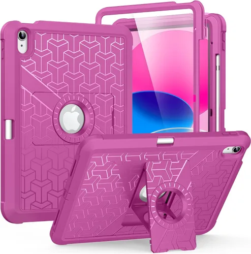 Vista 22 de MoKo Funda para iPad (A16) de 11ª/10ª generación 2025/2022, resistente a prueba de golpes, doble capa protectora de cuerpo completo, protector