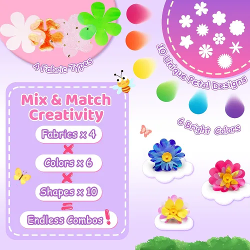 Vista 2 de Kit de fabricación de flores, kits de manualidades para niñas de más de 4