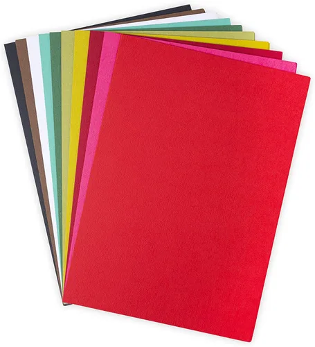 Vista 10 de Sizzix Surfacez - Cartulina, 8 1/4" x 11 3/4", 20 colores surtidos, 80 hojas, 663007
