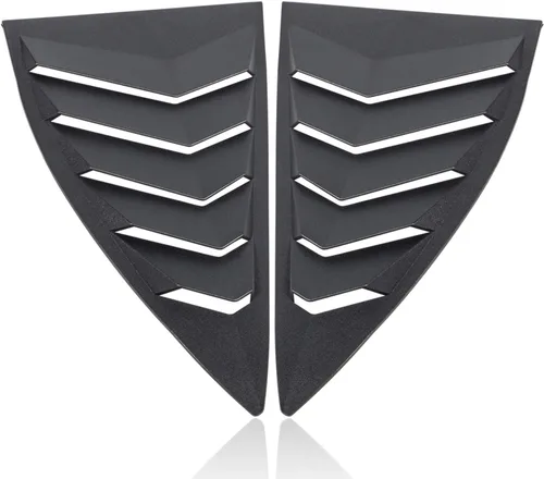 Vista 7 de Persianas para ventanas 2010-2015 Set trasero + lateral Protector solar para parabrisas color negro mate Compatible con Chevrolet Chevy Camaro 2010